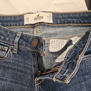 Hollister Women's High Rise Dark Blue Jeans